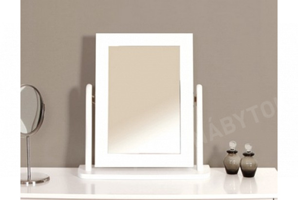 Stolné zrkadlo Baroque, biele