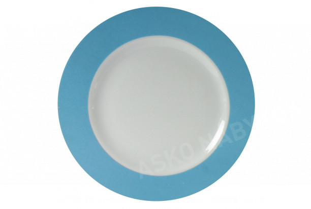 Tanier 30,5 cm Basic Colours, modrý okraj