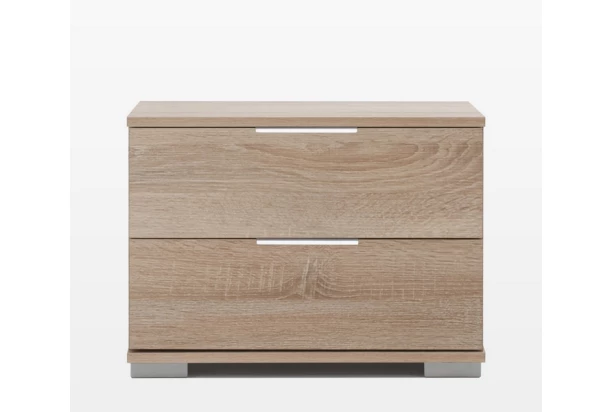 Nočný stolík Easy Plus, 2 zásuvky, dub sonoma