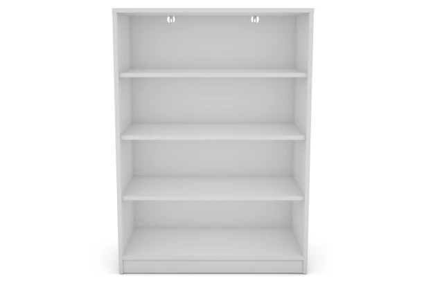 Polovysoký regál Carlos, biely, šírka 75 cm