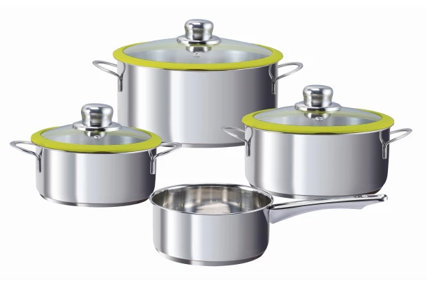 Sada hrncov (7 dielov) Kiwi, zelená