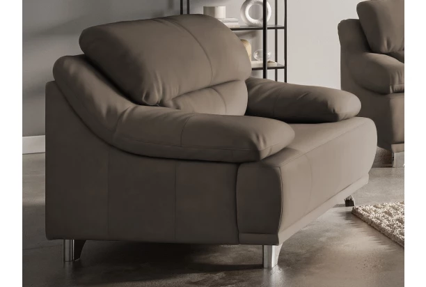 Kreslo Maranello, hnedo-béžová koža