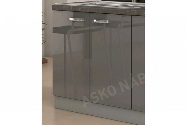 Kuchynská drezová skrinka Grey 80ZL, 80 cm