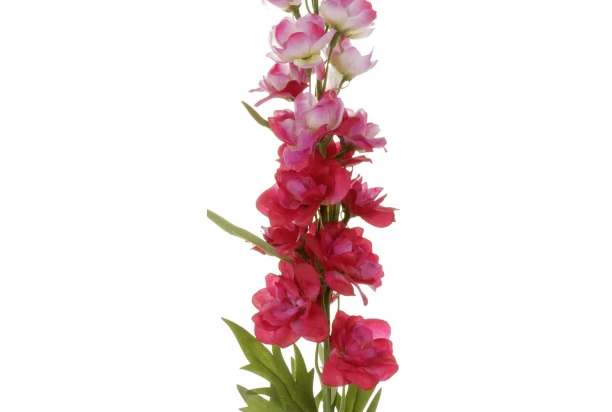 Umelá kvetina Ostrožka 70 cm, tmavo ružová