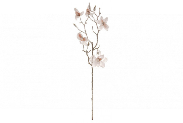 Umelá kvetina Zasnežená magnólia 65 cm, ružová
