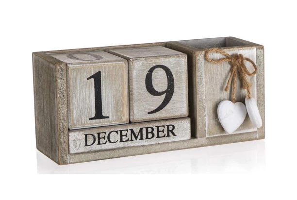 Dekorácia Kalendár Heart