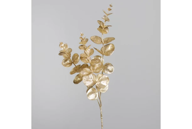 Vianočná vetva Eukalyptus 63 cm, zlatá