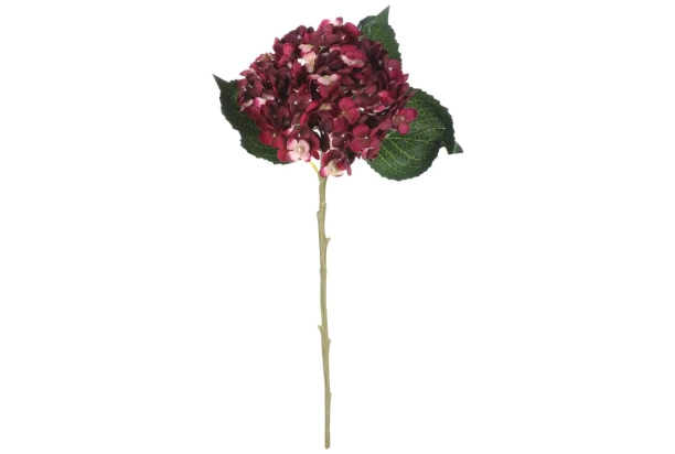 Umelá kvetina Hortenzia 50 cm, bordó