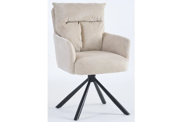 Jedálenská stolička Stephanie, béžová látka