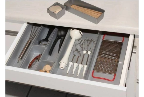 Organizér do šuplíku Pepe 23 cm, šedý