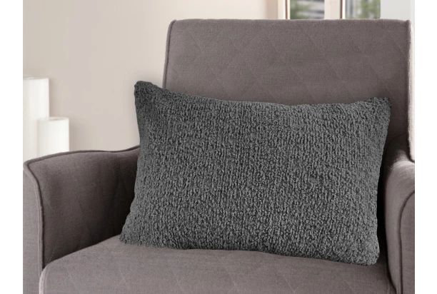 Dekoračný vankúš Rabbit Teddy 50x70 cm, antracitový