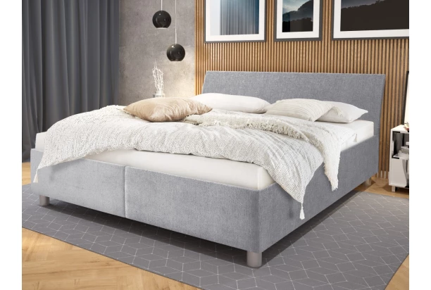 Posteľ Bali 180x200 cm, holubia sivá látka