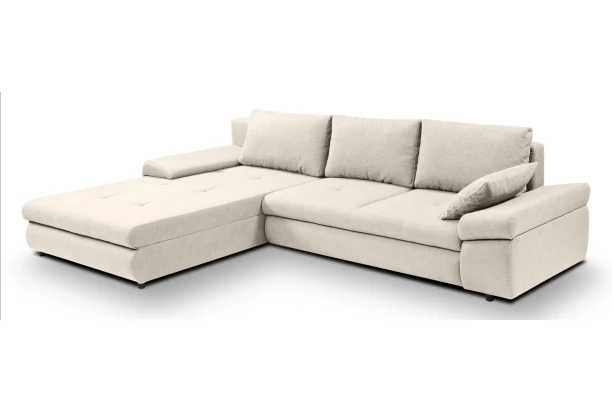 Rohová sedačka Bono, svetlo béžová látka