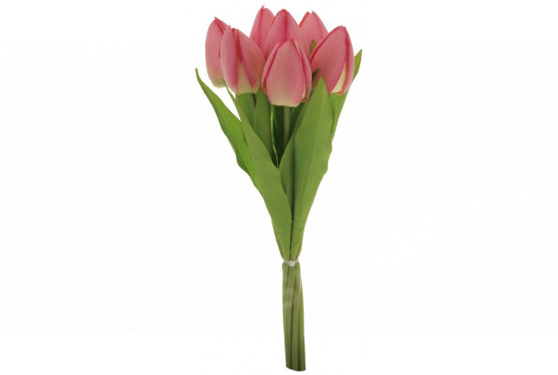 Umelá kytica Tulipány, ružová