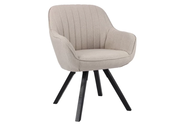 Jedálenská stolička Chrissy, béžová tkanina