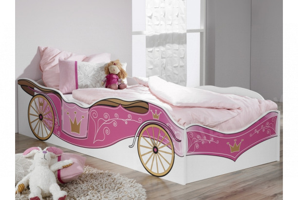 Detská posteľ Kate 90x200, kráĺovský koč