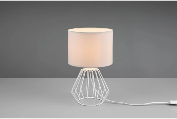 Stolná lampa Chuck, biela