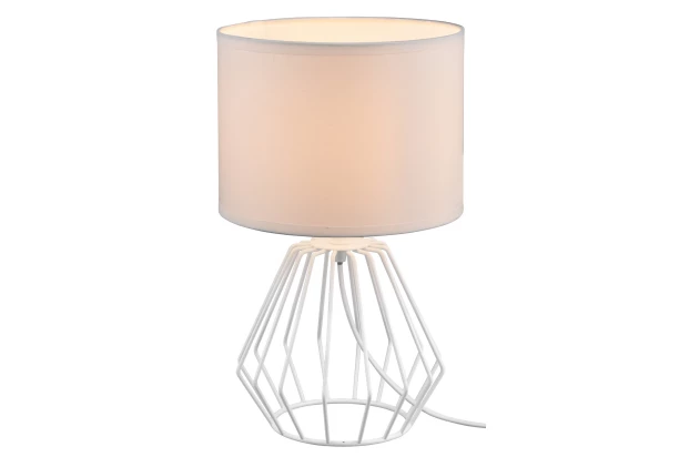 Stolná lampa Chuck, biela