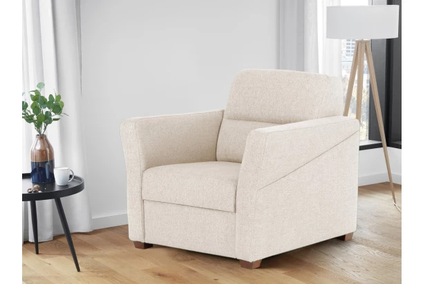 Kreslo Livia, svetlo béžová látka