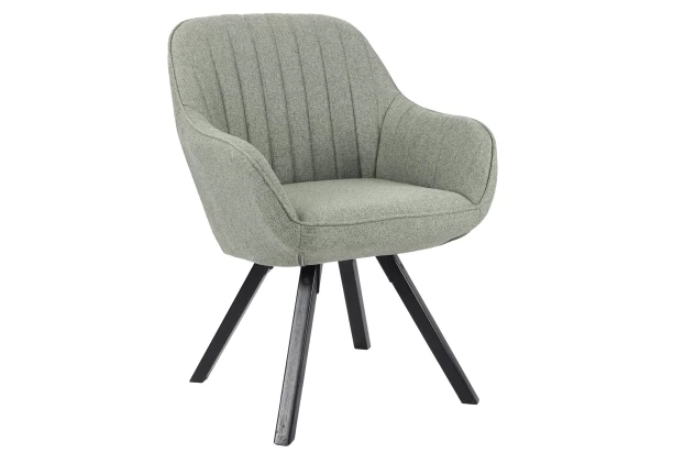 Jedálenská stolička Chrissy, svetlo zelená tkanina