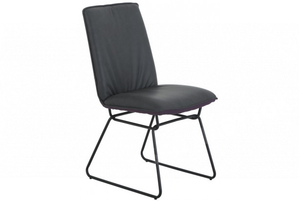 Jedálenská stolička Henrieta, sivá / fialová