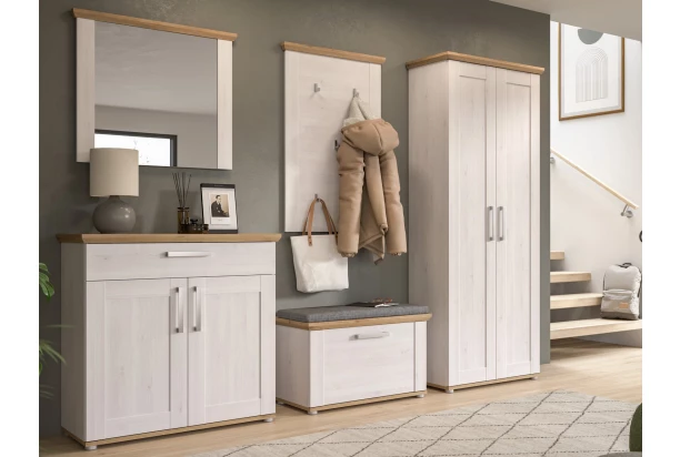 Predsieňová zostava Verona (5-dielna), sibírsky smrekovec/dub artisan