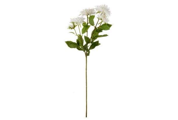 Umelá kvetina Astra 70 cm, biela