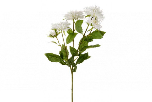 Umelá kvetina Astra 70 cm, biela