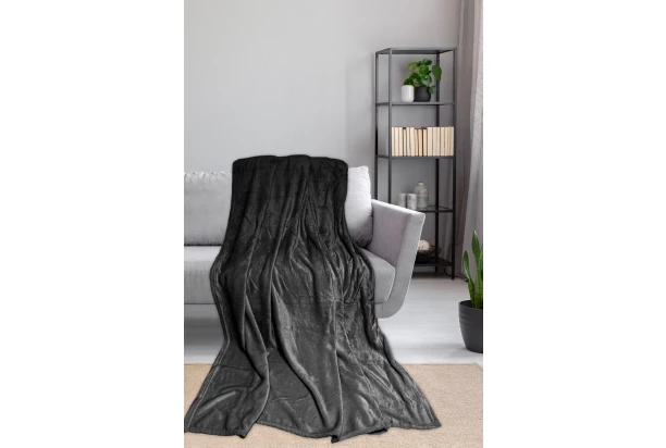 Deka Wilkendorf, antracitová, cashmere touch