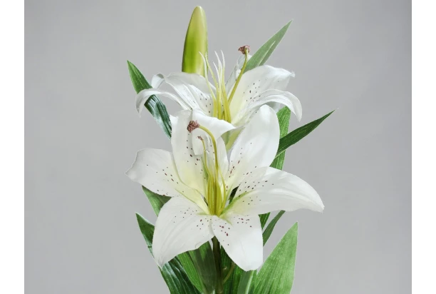 Umelá kvetina Lilie 78 cm, krémová