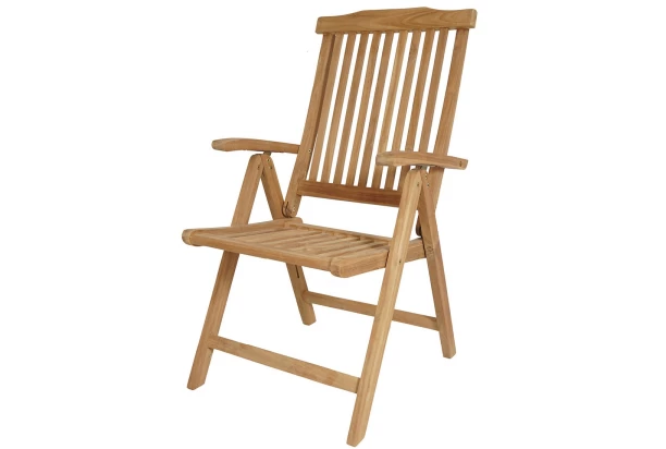 Polohovateľné záhradné kreslo Curug, teak
