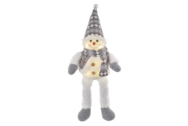 Vianočná  dekorácia LED snehuliak, 31 cm