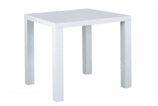 Jedálenský stôl Festim 80x80 cm, biely