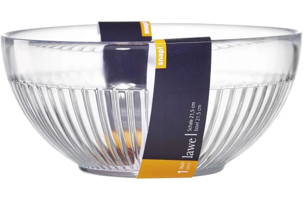 Sklenená misa Lawe, 21,5 cm