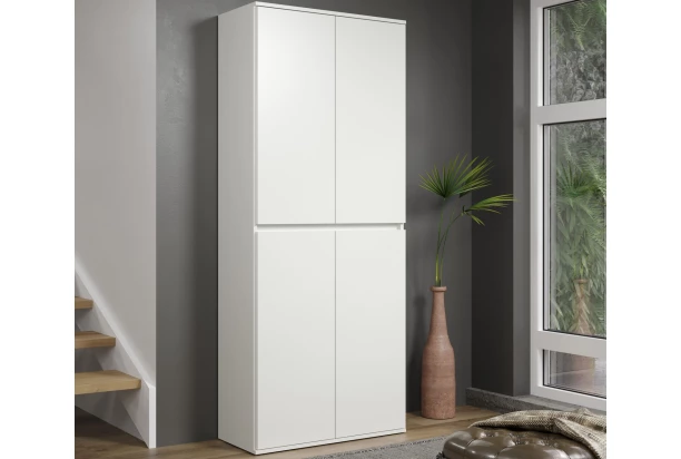 Viacúčelová skriňa s policami Nevada, 74 cm, biela