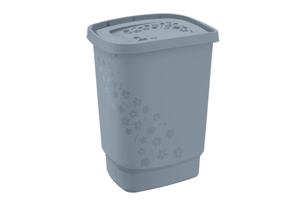Kôš na prádlo Flowers 55 l, šedý