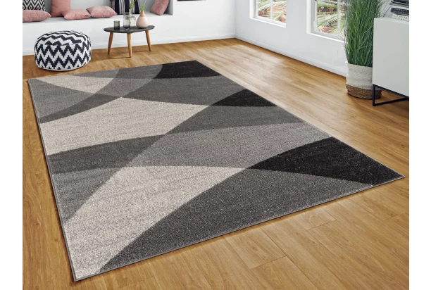 Koberec Thales 160x220 cm, šedá abstrakcia