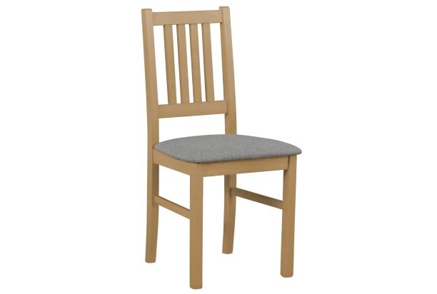 Jedálenská stolička Bono, dub grandson/sivá tkanina