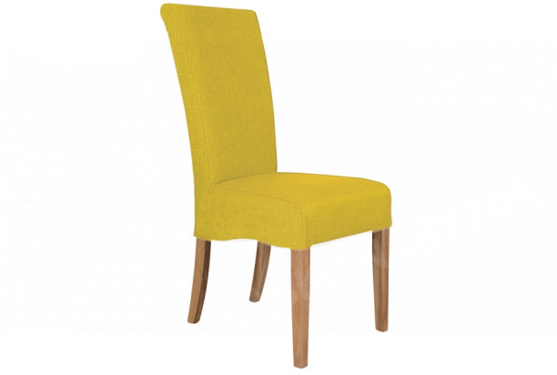 Jedálenská stolička Roberta, žltá látka