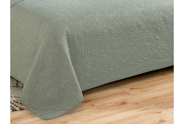 Prikrývka na posteľ Harmony 220x240 cm, šedo-zelený