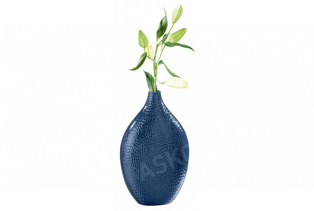 Dekoračná váza 39 cm, modrá