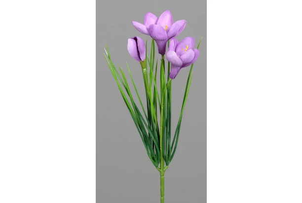 Umelá kvetina Krokus 30 cm, fialová