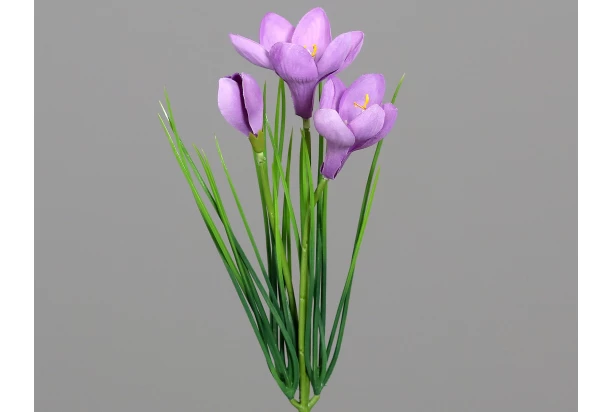 Umelá kvetina Krokus 30 cm, fialová