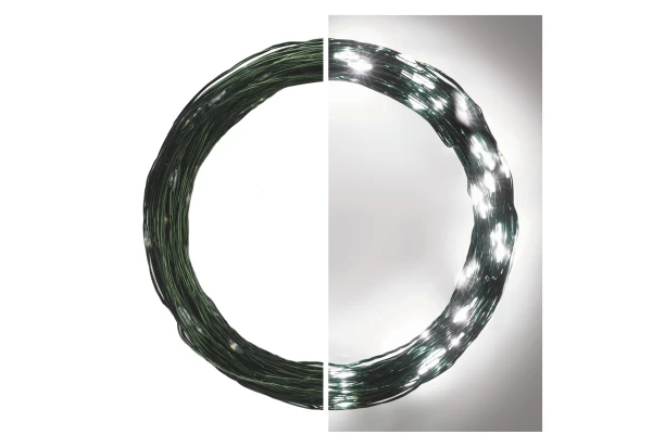 Vianočná reťaz LED Nano 15 m, studená biela