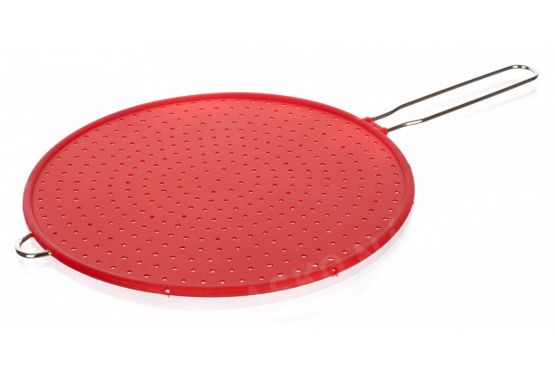 Ochranné sito na panvicu Culinaria 28 cm, červené, silikon