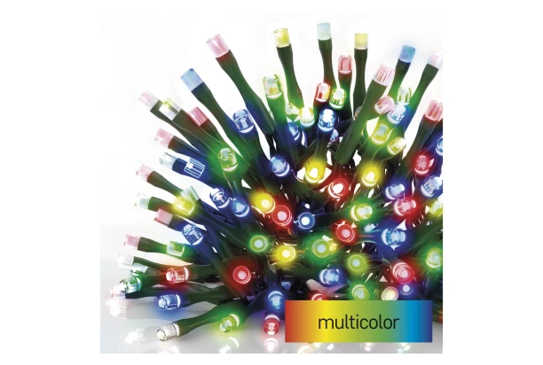 LED vianočná svetelná reťaz 12 m, multicolor