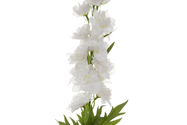 Umelá kvetina Ostrožka 70 cm, biela