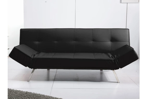 Pohovka Berlin, čierna ekokoža
