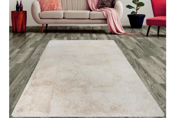 Koberec Fluffy Shaggy 80x150 cm, béžový