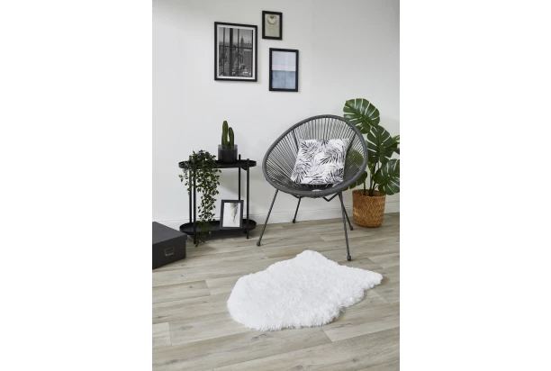 Umelá kožušina Alpa 50x80 cm, biela
